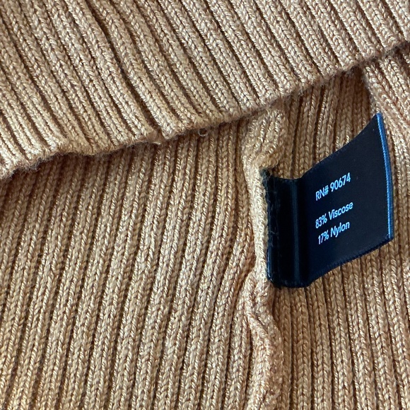 Boston Proper Sweater S Ribbed Knit Turtleneck Preppy Academia Career Classic - Picture 9 of 11